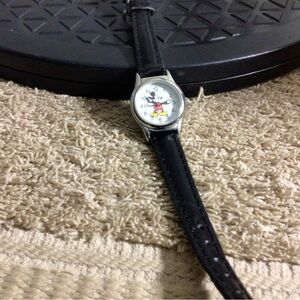Disney Black Strap Mickey Mouse Analog Watch
